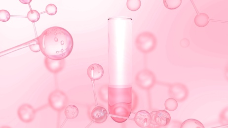 生物化学分子研究三维概念图
