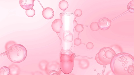 生物化学分子研究三维概念图