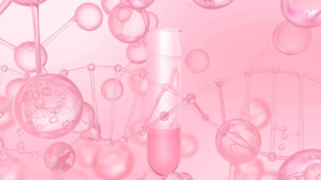 生物化学分子研究三维概念图