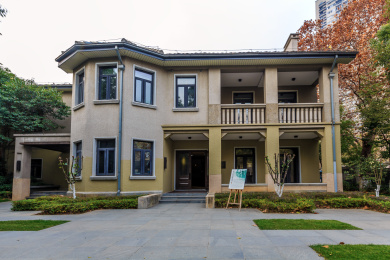 中国江苏省南京市颐和路公馆青砖民国风建筑