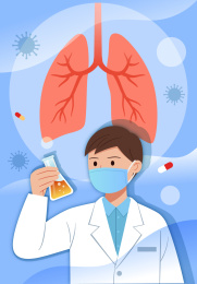 科研人员拿着三角瓶