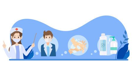 病毒防治矢量图