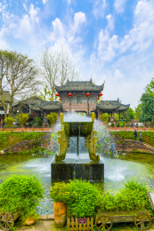 成都黄龙溪古镇风光