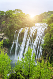 广西瀑布自然景观