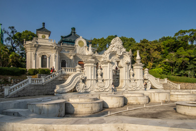 中国珠海城市风光，圆明新园