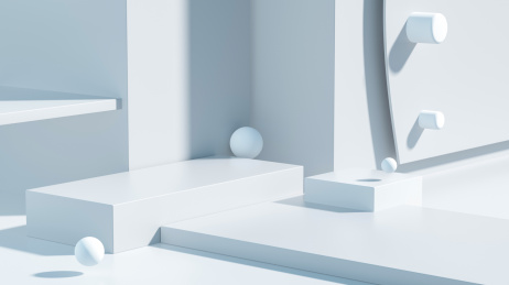 3D模拟场景彩色产品展台创意图