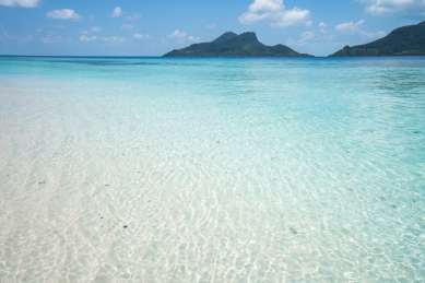 马来西亚仙本那海面风景