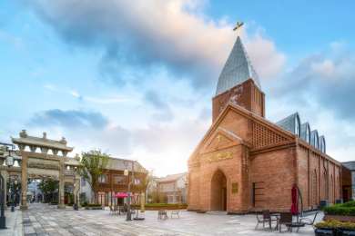 青岛即墨古城古建筑街景