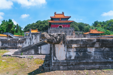 中国湖北省钟祥市明显陵的明楼