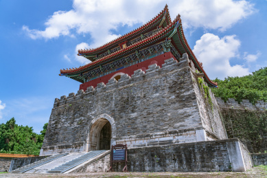 中国湖北省钟祥市明显陵的明楼