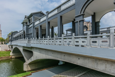 江苏省句容市华阳镇秦淮河上游南门桥建筑