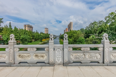 江苏省句容市华阳镇秦淮河上游华阳大桥建筑