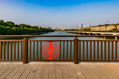 江苏省南京市秦淮河集庆门大桥护栏装饰