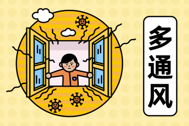 开窗通风的情景