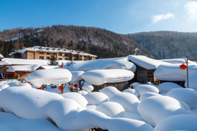 中国黑龙江省海林市雪乡风景区