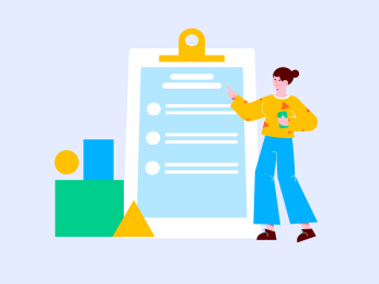 调查问卷调查的女子