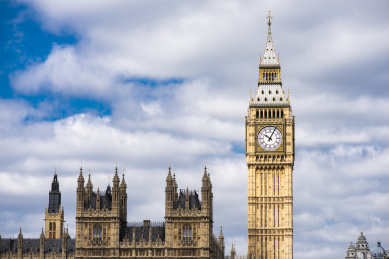 英国伦敦大本钟白天