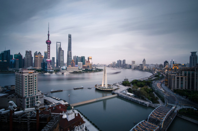 上海陆家嘴与外滩