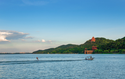 中国湖北省武汉市东湖风景区风光