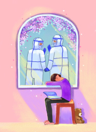盼望驰援疫情的亲人回家