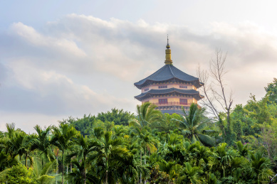 中国海南省琼海市博鳌禅寺万佛塔