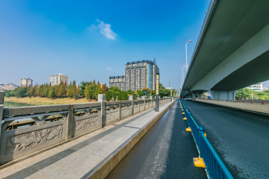 江苏省南京市秦淮河河定桥护栏装饰建筑,