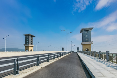 江苏省南京市秦淮河正方大道桥梁建筑  