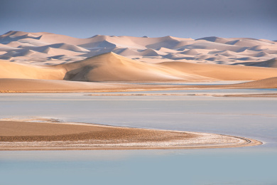 中国新疆若羌罗布泊沙漠