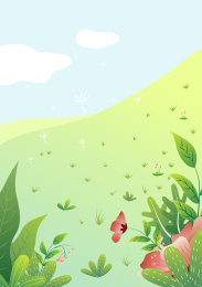 春天开花的草地