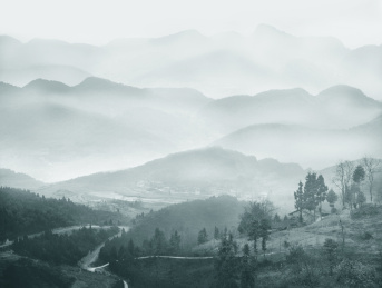 中国风四川巴蜀山川风光