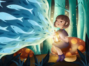 森林里的小女孩