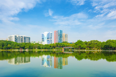 佛山城市千灯湖风景