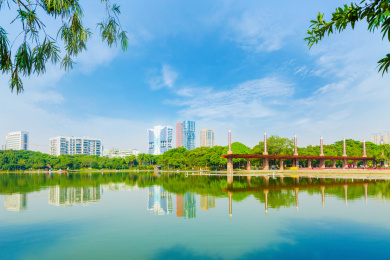 佛山城市千灯湖风景