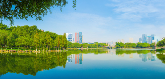 佛山城市千灯湖风景