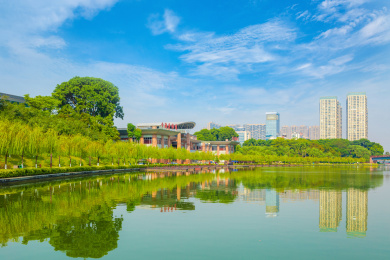 佛山城市千灯湖风景