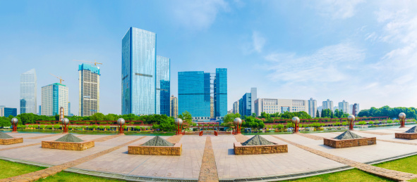 佛山城市千灯湖风景