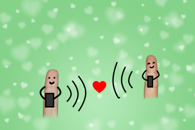 手指卡通情侣情人节动画