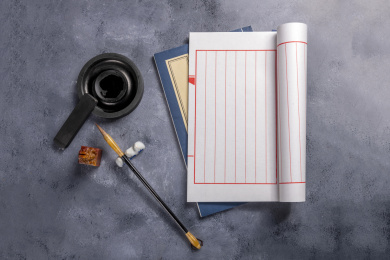 中国传统文房四宝特写