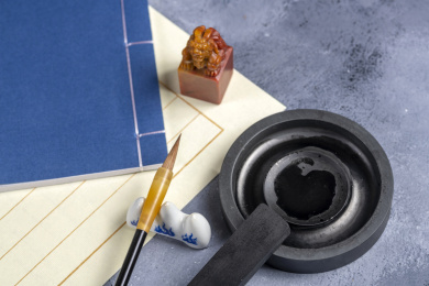 中国传统文房四宝特写