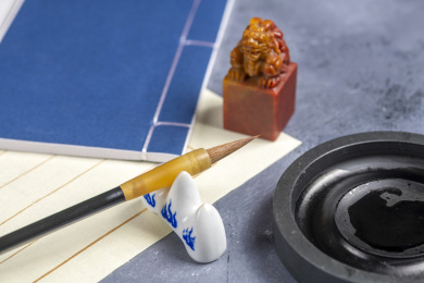 中国传统文房四宝特写