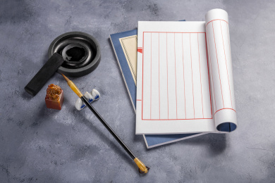 中国传统文房四宝特写