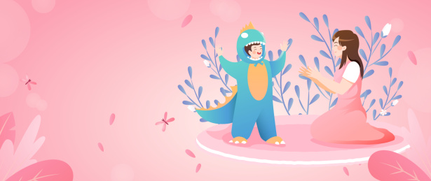 母亲节矢量插画