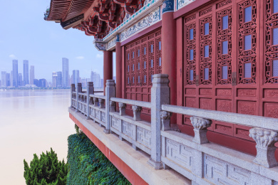 江西省南昌市滕王阁古建筑风景