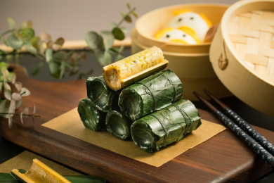 中国特色美食——糯米竹筒饭