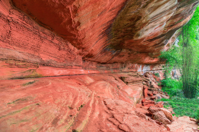贵州赤水红石野谷丹霞地貌