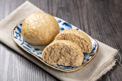 保健食品杂粮馒头麦麸馒头特写