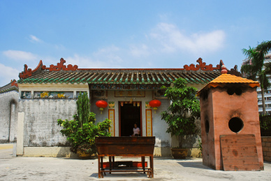 深圳上沙村黄氏宗祠的天后宫