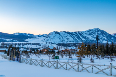 中国新疆阿勒泰地区喀纳斯雪景