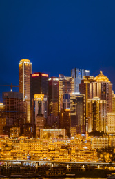 中国城市重庆渝中区洪崖洞夜景