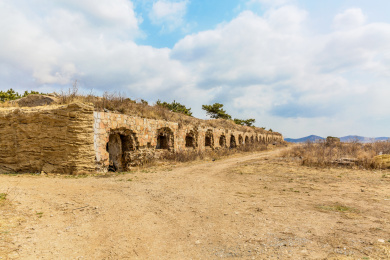 中国辽宁大连旅顺日俄战争遗址椅子山炮台